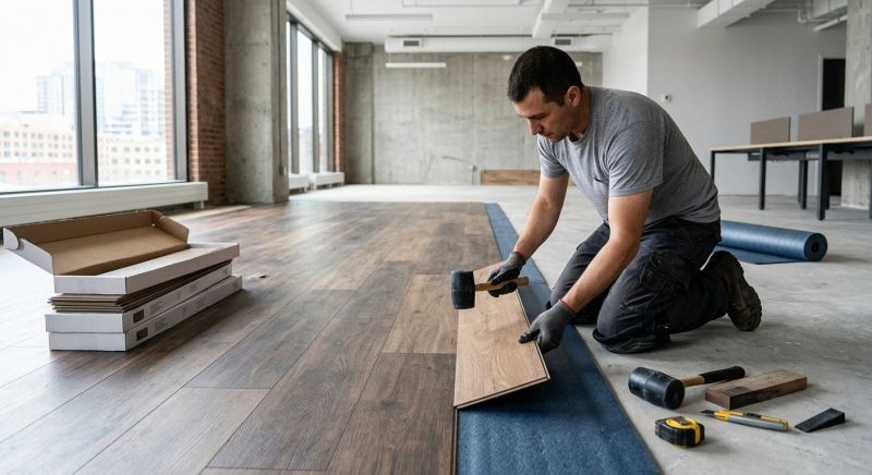Our team working on Flooring Service projects in Gilbert, AZ